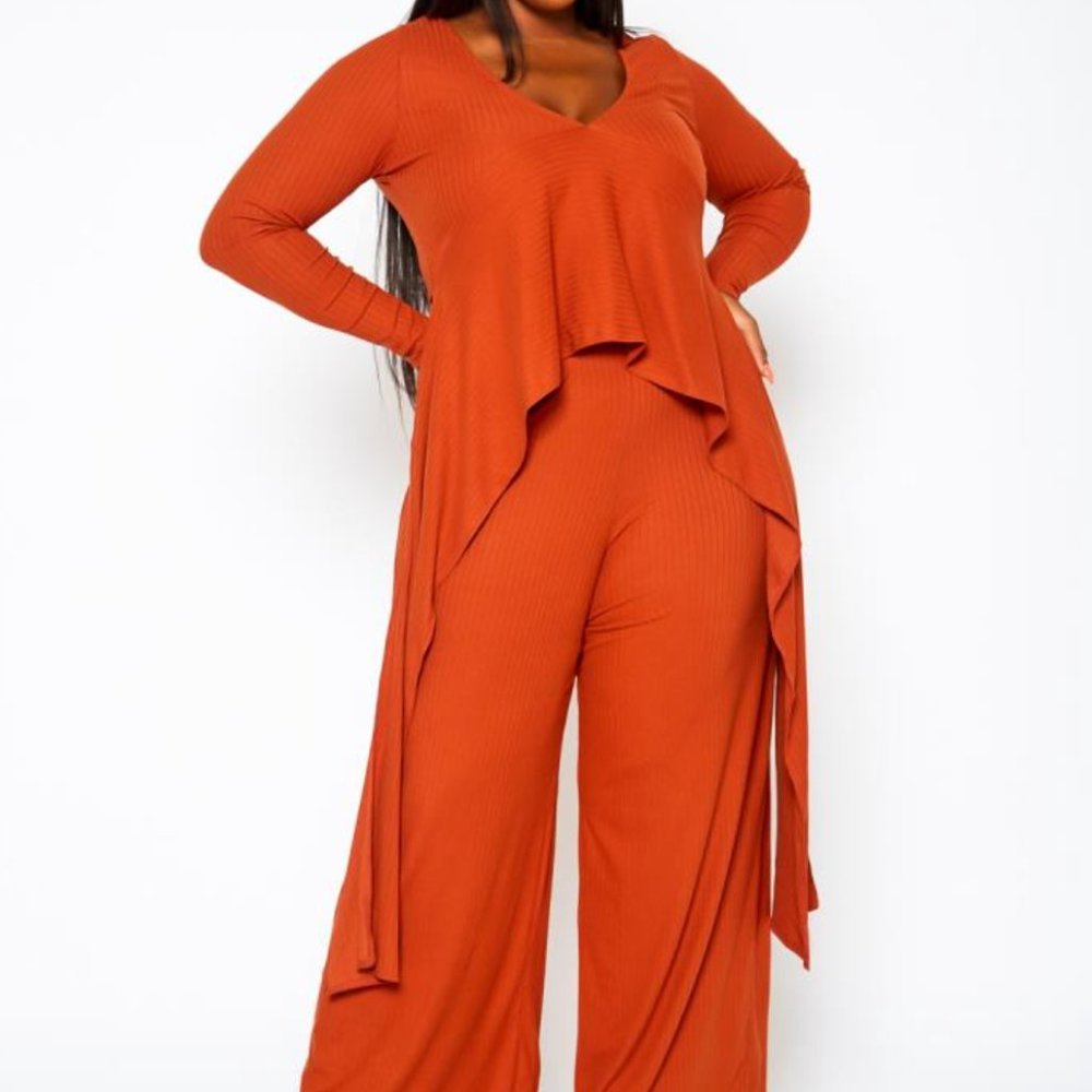 AS. Chill Elegant 2PC Asymmetrical Pant Set
